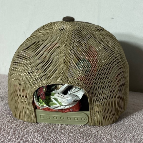 The Classics Brown Berta Brand Mesh Back Snap Back Trucker Hat - Picture 5 of 12